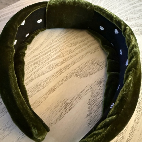 Green Velvet Headband lele Sadoughi - Picture 2 of 5